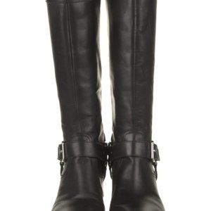 Prada Sport Leather Knee-High Riding Boots